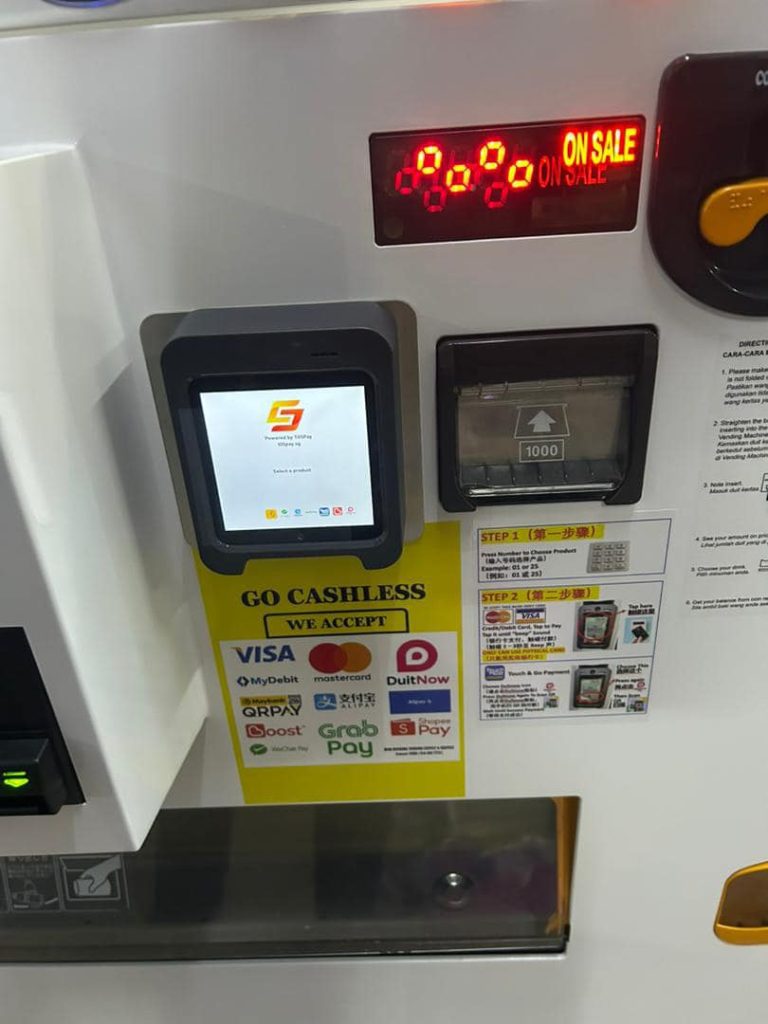 Pembayaran tanpa tunai vending machine 2
