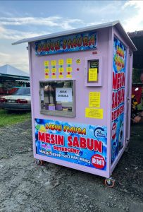 mesin sabun layan diri