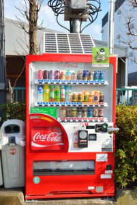 solar panel vending machine