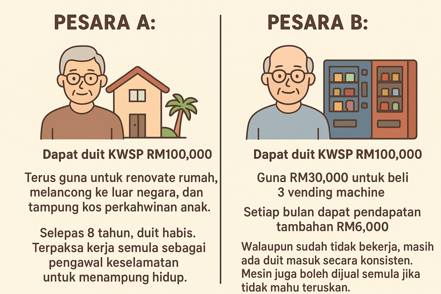 Duit KWSP Habis Lenyap vs Duit KWSP Jadi Mesin Duit